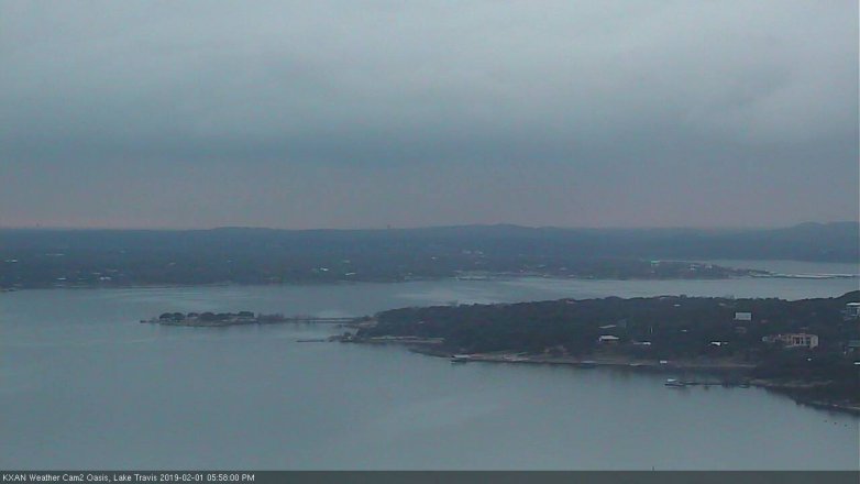 Lake Travis webcam, February 1, 2019 5:00 PM CT