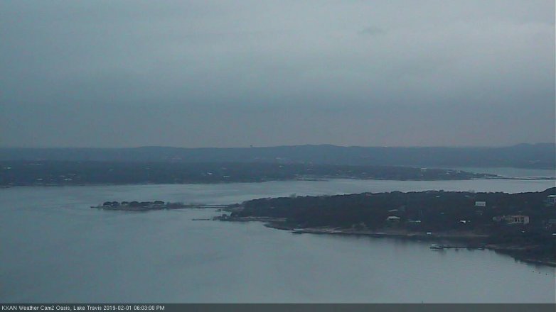 Lake Travis webcam, February 1, 2019 5:05 PM CT