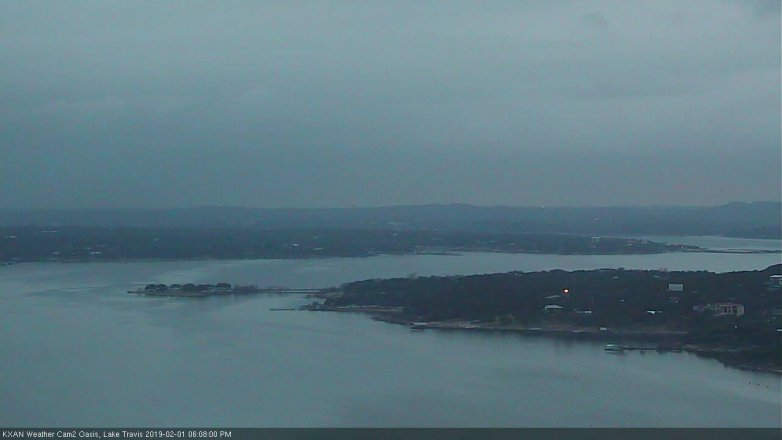 Lake Travis webcam, February 1, 2019 5:10 PM CT