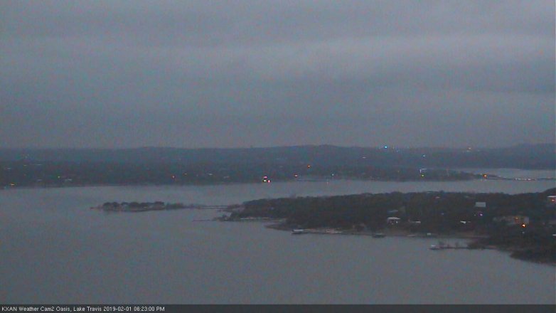 Lake Travis webcam, February 1, 2019 5:25 PM CT