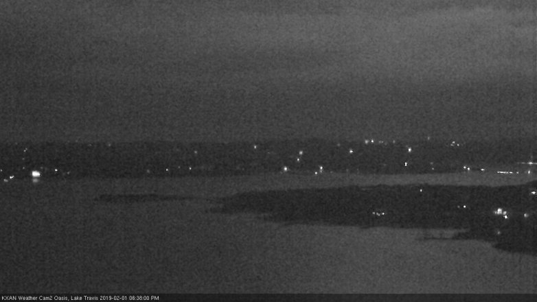 Lake Travis webcam, February 1, 2019 5:40 PM CT