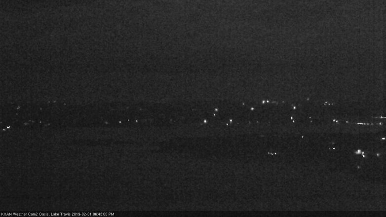 Lake Travis webcam, February 1, 2019 5:45 PM CT
