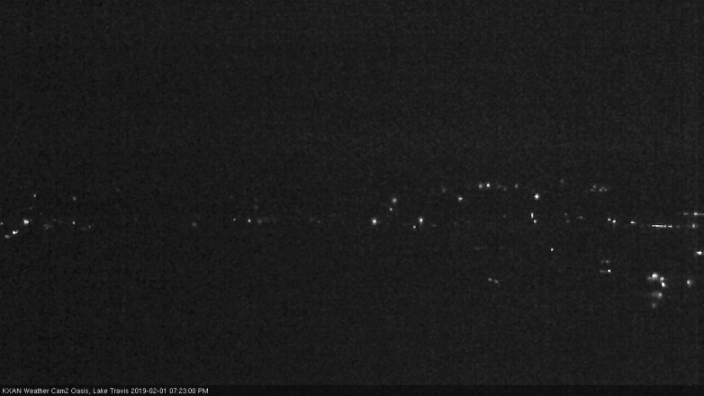Lake Travis webcam, February 1, 2019 6:25 PM CT