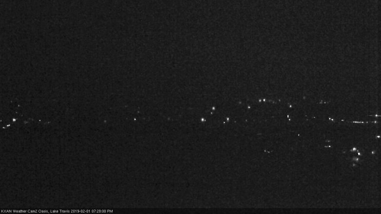 Lake Travis webcam, February 1, 2019 6:30 PM CT