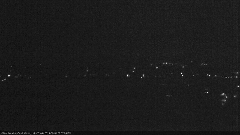 Lake Travis webcam, February 1, 2019 6:40 PM CT