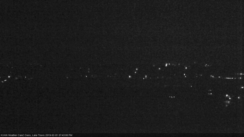 Lake Travis webcam, February 1, 2019 6:45 PM CT