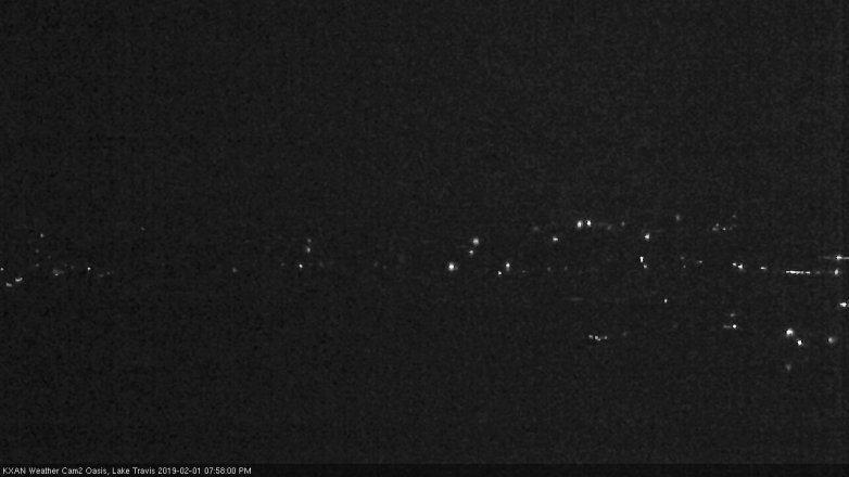 Lake Travis webcam, February 1, 2019 7:00 PM CT
