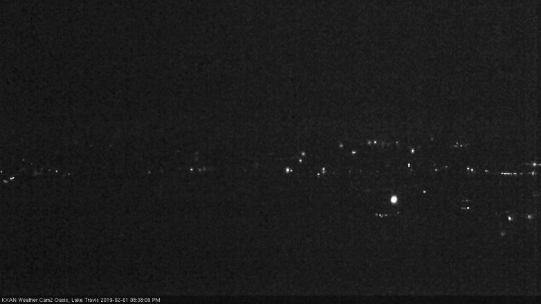 Lake Travis webcam, February 1, 2019 7:40 PM CT