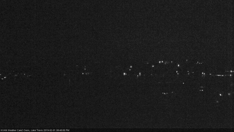 Lake Travis webcam, February 1, 2019 7:50 PM CT