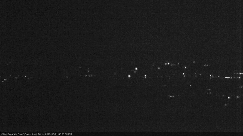 Lake Travis webcam, February 1, 2019 7:55 PM CT