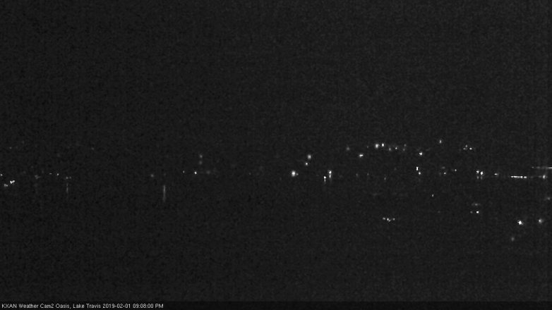 Lake Travis webcam, February 1, 2019 8:10 PM CT