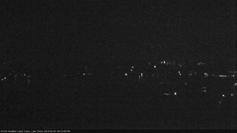 Lake Travis webcam, February 1, 2019 8:15 PM CT