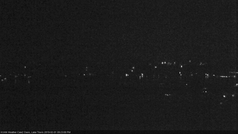 Lake Travis webcam, February 1, 2019 8:25 PM CT