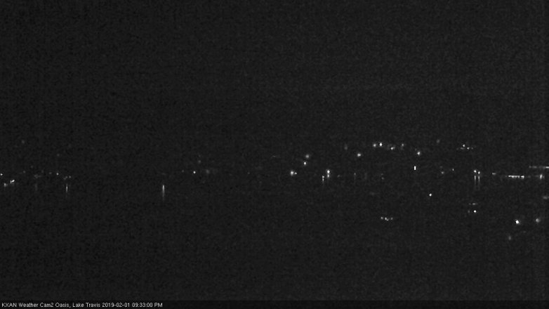 Lake Travis webcam, February 1, 2019 8:35 PM CT