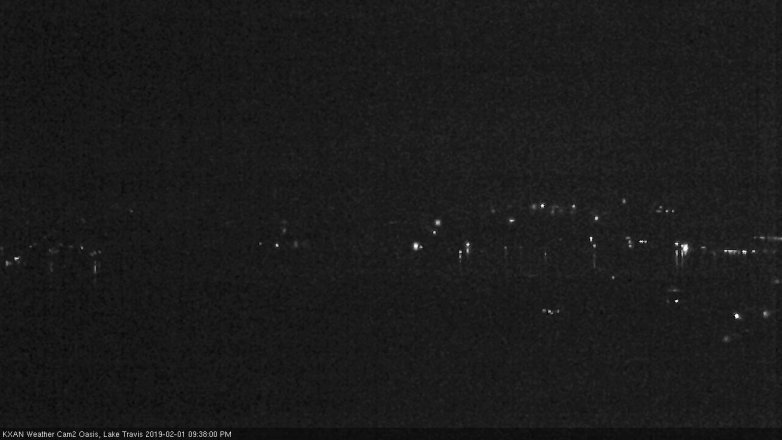 Lake Travis webcam, February 1, 2019 8:40 PM CT