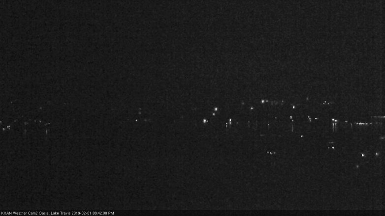 Lake Travis webcam, February 1, 2019 8:45 PM CT