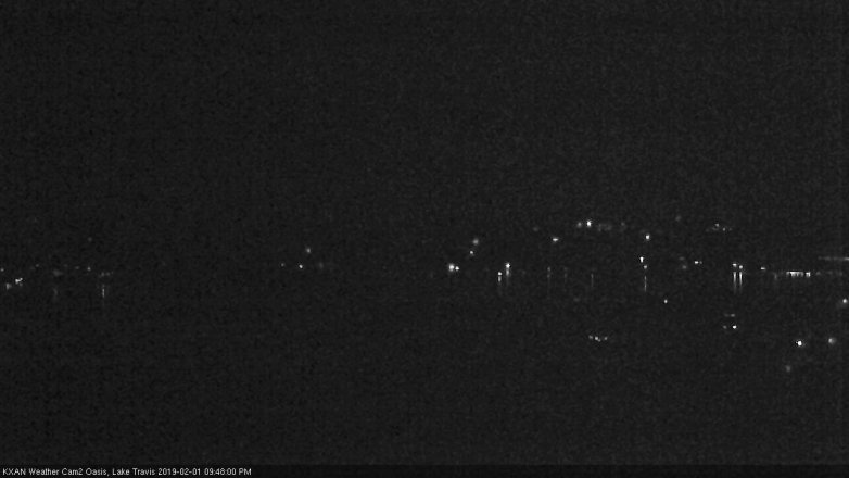 Lake Travis webcam, February 1, 2019 8:50 PM CT