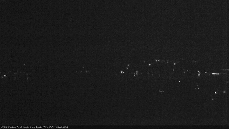 Lake Travis webcam, February 1, 2019 9:10 PM CT