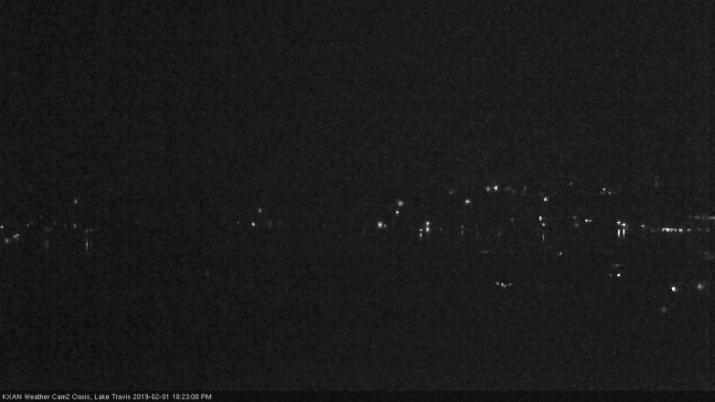 Lake Travis webcam, February 1, 2019 9:25 PM CT