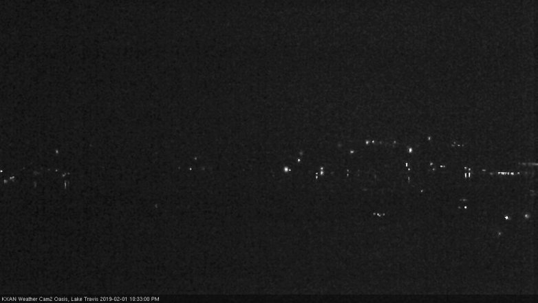 Lake Travis webcam, February 1, 2019 9:35 PM CT