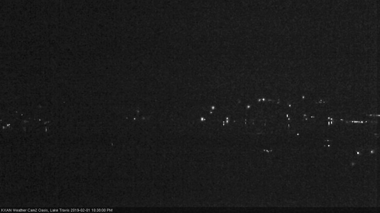 Lake Travis webcam, February 1, 2019 9:40 PM CT