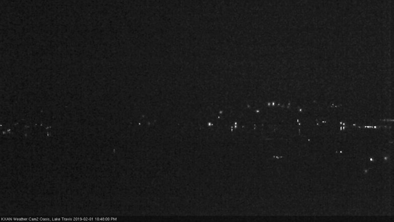 Lake Travis webcam, February 1, 2019 9:50 PM CT