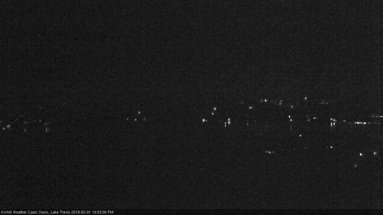 Lake Travis webcam, February 1, 2019 9:55 PM CT