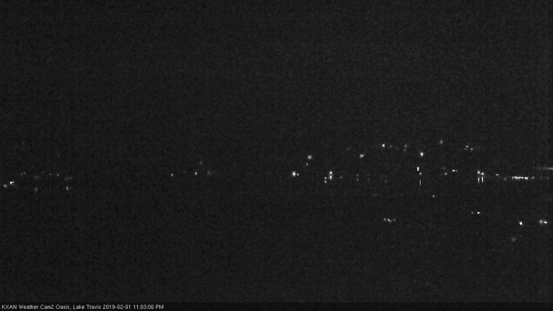 Lake Travis webcam, February 1, 2019 10:05 PM CT
