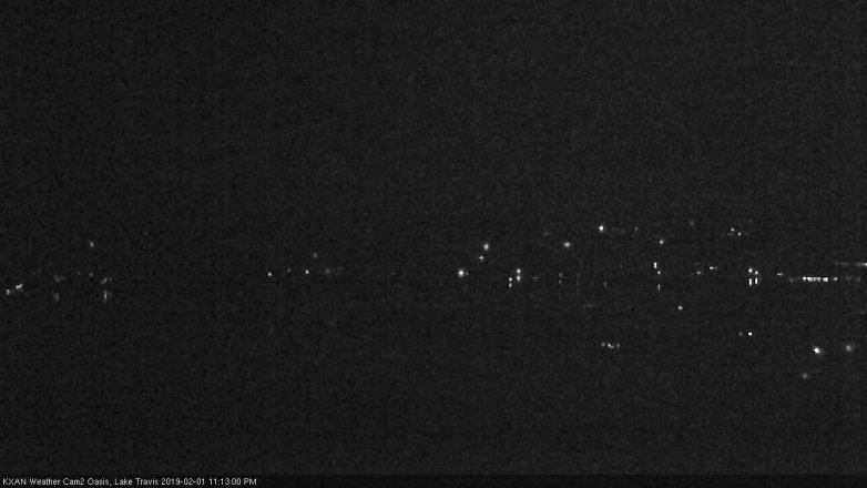 Lake Travis webcam, February 1, 2019 10:15 PM CT