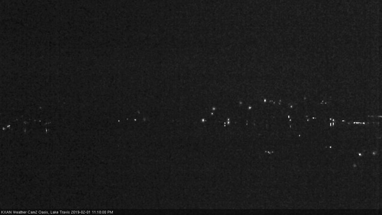 Lake Travis webcam, February 1, 2019 10:20 PM CT