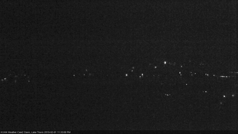 Lake Travis webcam, February 1, 2019 10:35 PM CT