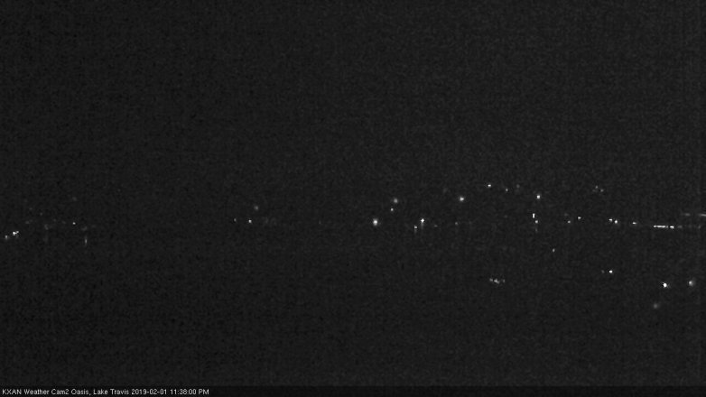 Lake Travis webcam, February 1, 2019 10:40 PM CT