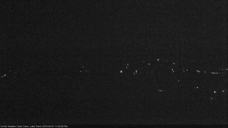 Lake Travis webcam, February 1, 2019 10:45 PM CT