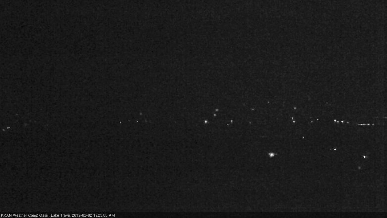 Lake Travis webcam, February 1, 2019 11:25 PM CT