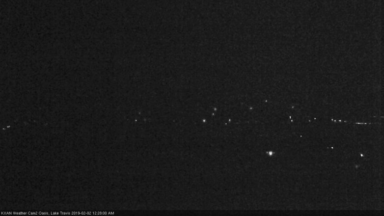 Lake Travis webcam, February 1, 2019 11:30 PM CT