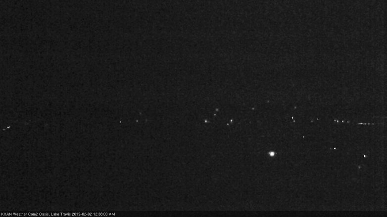 Lake Travis webcam, February 1, 2019 11:40 PM CT