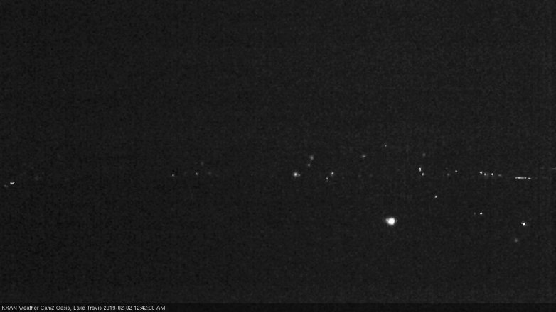 Lake Travis webcam, February 1, 2019 11:45 PM CT