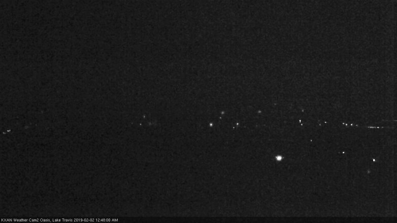 Lake Travis webcam, February 1, 2019 11:50 PM CT