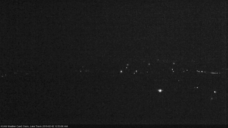 Lake Travis webcam, February 1, 2019 11:55 PM CT