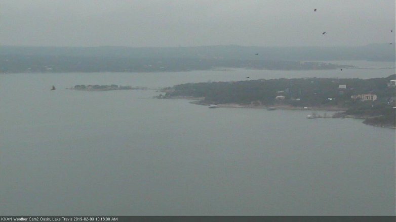 Lake Travis webcam, February 3, 2019 9:20 AM CT