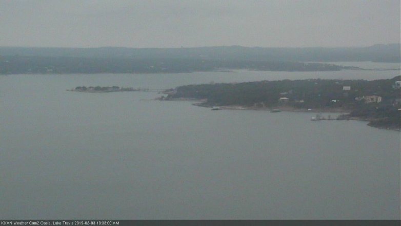 Lake Travis webcam, February 3, 2019 9:35 AM CT