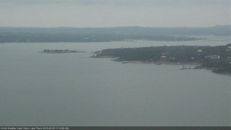 Lake Travis webcam, February 3, 2019 10:15 AM CT