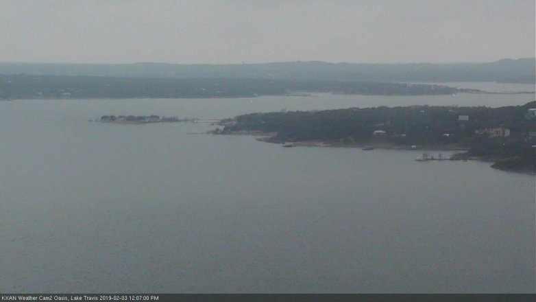 Lake Travis webcam, February 3, 2019 11:10 AM CT