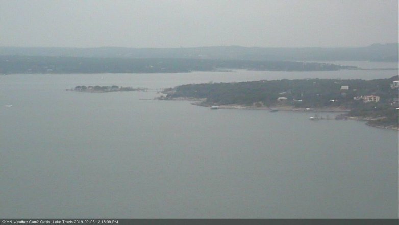 Lake Travis webcam, February 3, 2019 11:20 AM CT