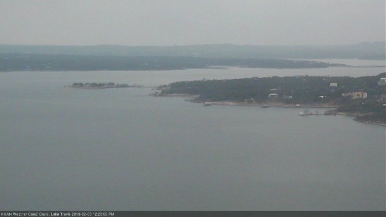 Lake Travis webcam, February 3, 2019 11:25 AM CT