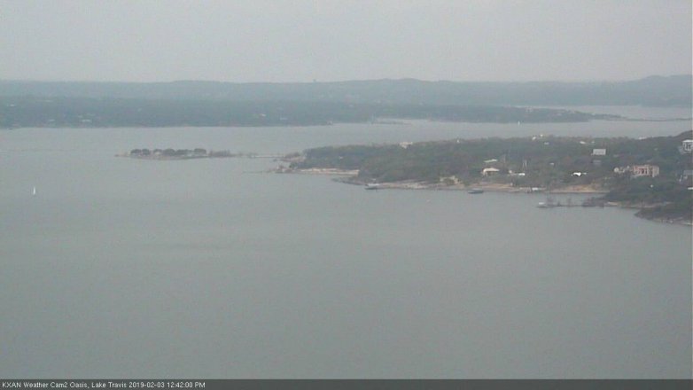 Lake Travis webcam, February 3, 2019 11:45 AM CT