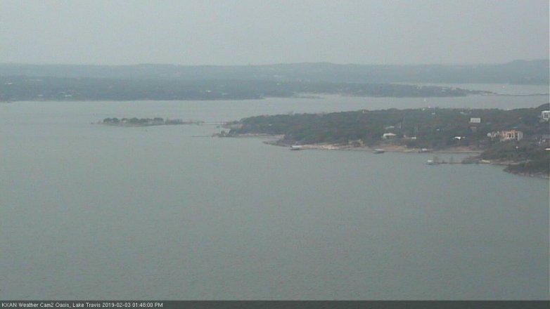 Lake Travis webcam, February 3, 2019 12:50 PM CT