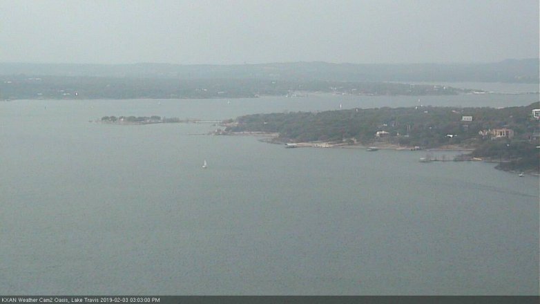 Lake Travis webcam, February 3, 2019 2:05 PM CT
