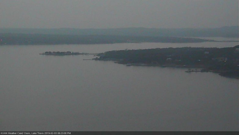 Lake Travis webcam, February 3, 2019 5:25 PM CT