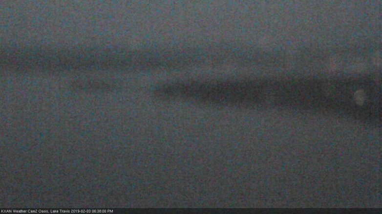 Lake Travis webcam, February 3, 2019 5:40 PM CT